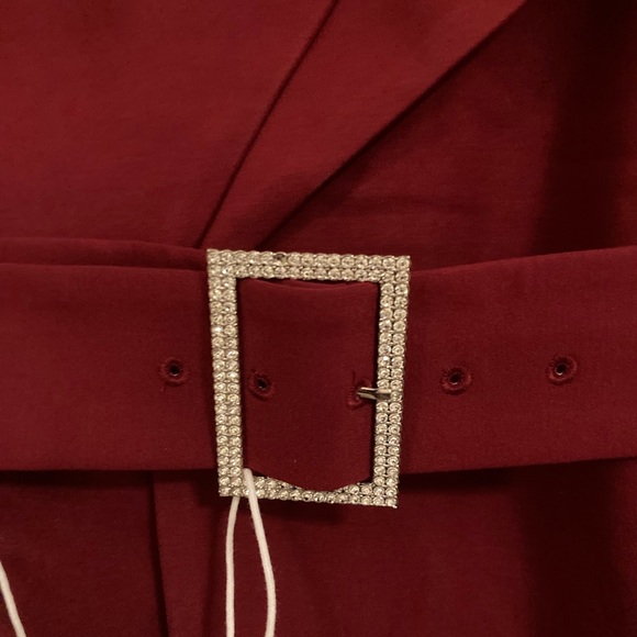 Lavish Alice Burgundy Oxblood Red Cocktail Dress Long Sleeve Cutout - Picture 7 of 7